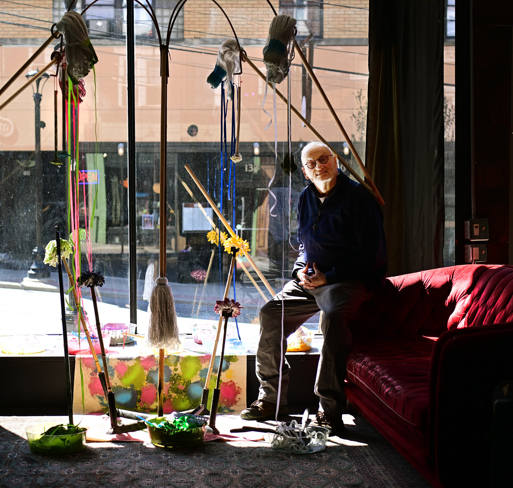 Artist Michael Green: Mopping up the muse (and having big fun in the process)